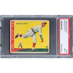 1933 Goudey #60 Waite Hoyt PSA NM 7