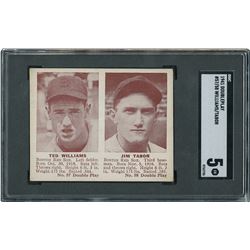 1941 Double Play #57/58 Ted Williams/Jim Tabor - SGC EX 5