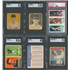Image 1 : 1930s-80s HOF Multi-Sport Card Lot with Rookie Cards including Johnny Unitas (6)