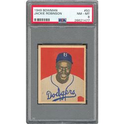 1949 Bowman High Grade PSA NM-MT 8 Collection (20) with Robinson and Paige
