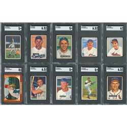 1950s-1960s SGC Graded Topps and Bowman Collection (23)