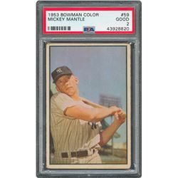 1953 Bowman #59 Mickey Mantle