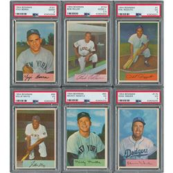 1954 Bowman Complete Set of (224) Cards with (6) PSA Graded