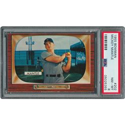 1955 Bowman #202 Mickey Mantle - PSA NM-MT 8