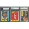 Image 1 : 1956-1962 Hall of Famer Collection (6) with three Graded Cards