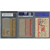 Image 2 : 1956-1962 Hall of Famer Collection (6) with three Graded Cards