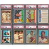 Image 1 : 1957-1965 Topps Baseball PSA Graded Collection (8) with two Mantle Cards