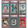 Image 1 : 1960s Mickey Mantle and Hank Aaron PSA Graded Collection (6)