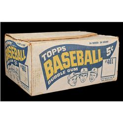 1965 Topps Baseball Outer Shipping Case with Killebrew, Koufax, and Mantle Images