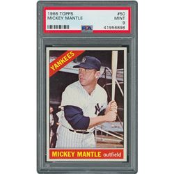 1966 Topps #50 Mickey Mantle - PSA MINT 9