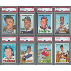 1967 Topps Partial Card Set with (8) PSA Graded Cards – Missing Most High Numbers