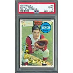 1969 Topps #95 Johnny Bench - PSA MINT 9