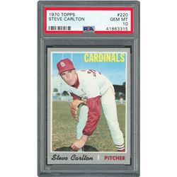 1970 Topps #220 Steve Carlton - PSA GEM-MT 10