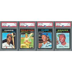 1971 Topps Complete Set of (752) with FOUR PSA Graded