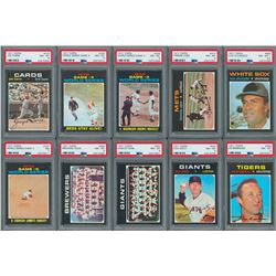 1971 Topps High Grade PSA Collection (12)