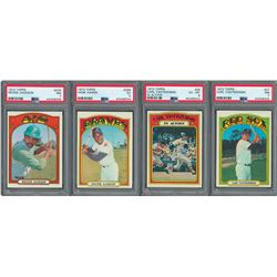 1972 Topps High Grade Collection (200) with Four PSA Graded