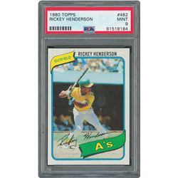 1980 Topps #482 Rickey Henderson PSA MINT 9