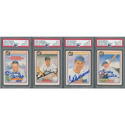 1983 Donruss Hall of Fame Heroes Autographed Collection with (4) PSA/DNA Graded