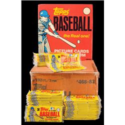 1983 Topps Unopened Grocery Rack Packs with Original Store Display