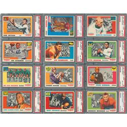 1955 Topps Football All American Complete Set (100) with PSA Graded