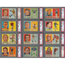 1957 Topps Football High Grade PSA Partial Set (81/154) - all PSA NM-MT 8