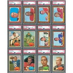 1960-1968 Topps and Post Football Sets (4) with PSA Graded (12)