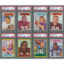 1966-67 Philadelphia Football Card Collection with (8) PSA Graded