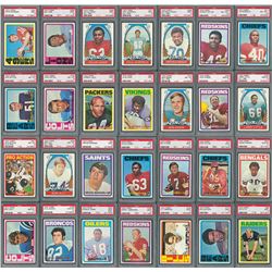 1972 Topps Football Complete Set (351) with (59) PSA and BVG Graded Cards