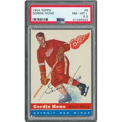 1954 Topps #8 Gordie Howe PSA NM-MT+ 8.5