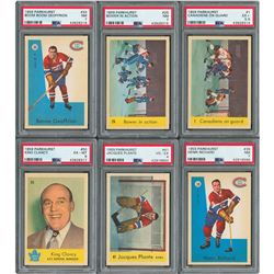 1959 Parkhurst Hockey High Grade Near Set (42/50) with (6) PSA Graded