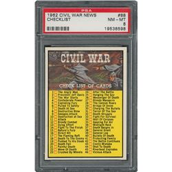 1962 Topps Civil War News Set