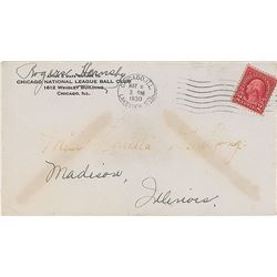 Rogers Hornsby Signed Envelope