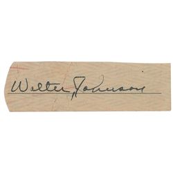 Walter Johnson Signature