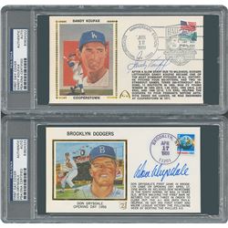 Sandy Koufax and Don Drysdale Signed Covers