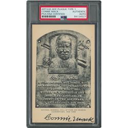Connie Mack Signed HOF Card - PSA/DNA