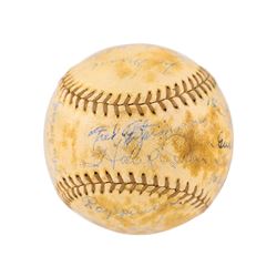 New York Giants 1936 Signed Baseball