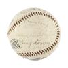 Image 4 : New York Yankees 1936 World Series Champions Team Signed Baseball with Gehrig and DiMaggio