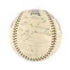 Image 7 : New York Yankees 1936 World Series Champions Team Signed Baseball with Gehrig and DiMaggio