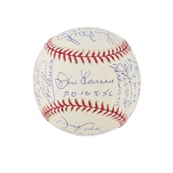 Perfect Game Pitchers Multi-Signed Baseball with 16 Signatures including Koufax and Halladay - PSA/D