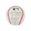 Image 2 : Perfect Game Pitchers Multi-Signed Baseball with 16 Signatures including Koufax and Halladay - PSA/D