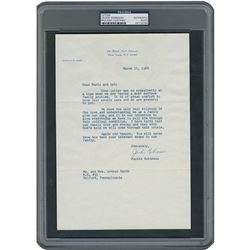Jackie Robinson Typed Letter Signed