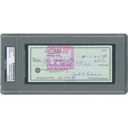 Jackie Robinson 1967 Signed Personal Check - PSA/DNA