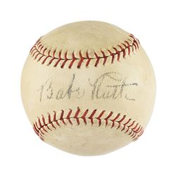 Babe Ruth Single Signed Baseball