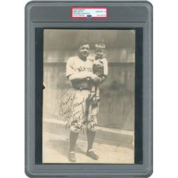 Babe Ruth Signed Photograph - PSA/DNA GEM MINT 10