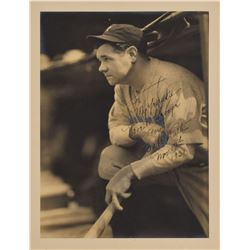 Babe Ruth Signed and Inscribed George Burke Type 1 Photograph
