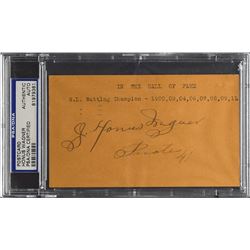 Honus Wagner Signature