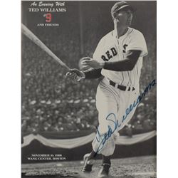 Ted Williams Signed Program