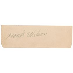 Hack Wilson Signature