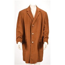 Vince Lombardi's 1966 Brown Wool Topcoat