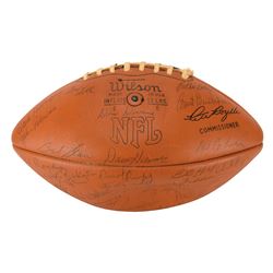 Green Bay Packers 1972-73 Team-Signed Football